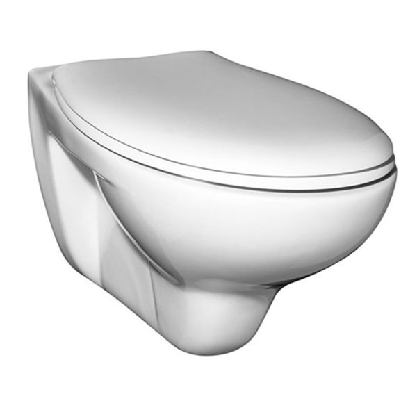 Wand-WC Basic spülrandlos und Sitz mit Absenkautomatik