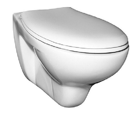 WC-Vorwandelement für den Nassbau mit Geberit UP-SPK Delta + Wand WC Basic, spülrandlos + WC-Sitz + Betätigungsplatte Delta50, weiß + Schallschutzmatte