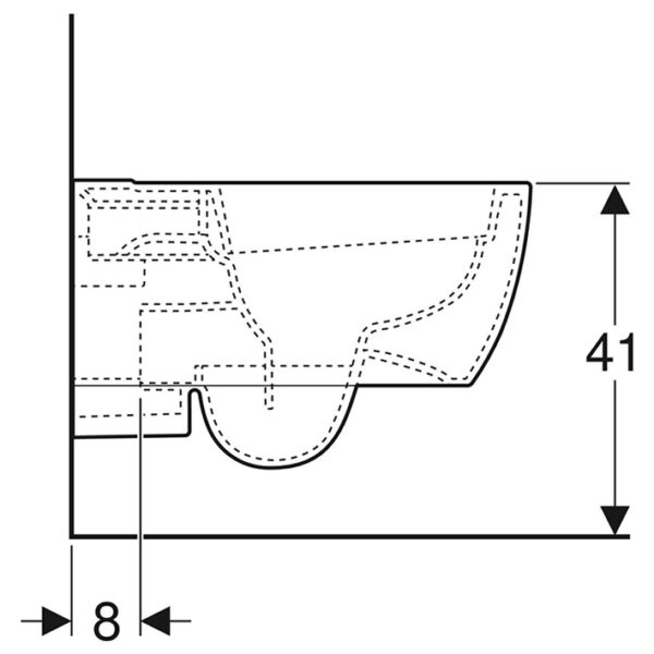 Geberit iCon Tiefspüler Rimfree WC-Set komplett inkl. Sanwand WC Vorwandelement mit <br>UP-Spülkasten Delta <br>+ Betätigungsplatte <br>Delta51