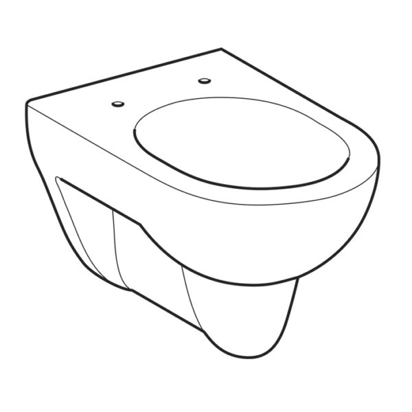 Geberit Renova Tiefspüler WC-Set komplett inkl. Sanwand WC Vorwandelement mit <br>UP-Spülkasten Delta <br>+ Betätigungsplatte <br>Delta50