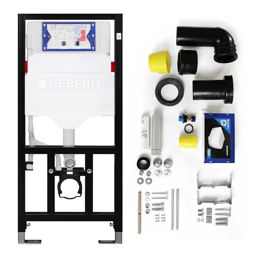 SANwand WC-Element mit Geberit <br> UP-Spülkasten Sigma, für den Trockenbau Vorwandelement für WC mit Geberit UP-Sigma Spülkasten SANwand WC-Element mit Geberit <br> UP-Spülkasten Sigma, für den Trockenbau