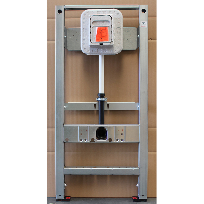 BS+ WC -Element für WWC, 112cm mit Unterputz WC-Druckspüler Grohe